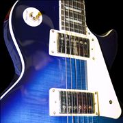 Blue-White Electric Guitar